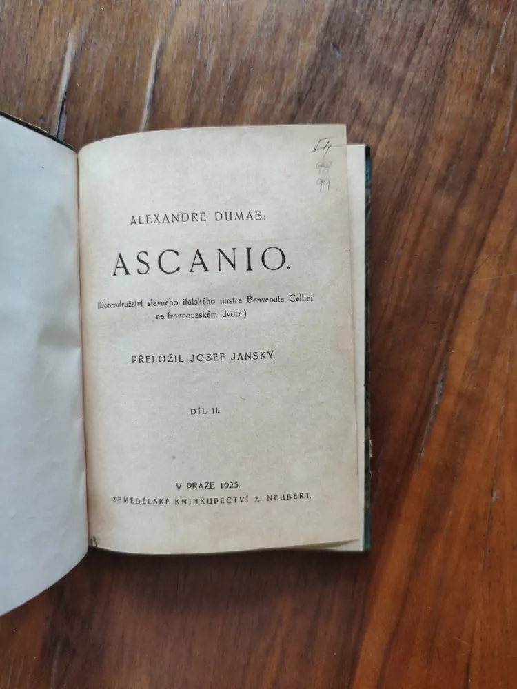ALEXANDRE DUMAS - Ascanio díl II.