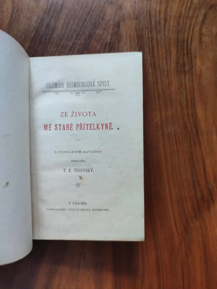 WILHELMINE HEIMBURG - Ze života mé staré přítelkyně