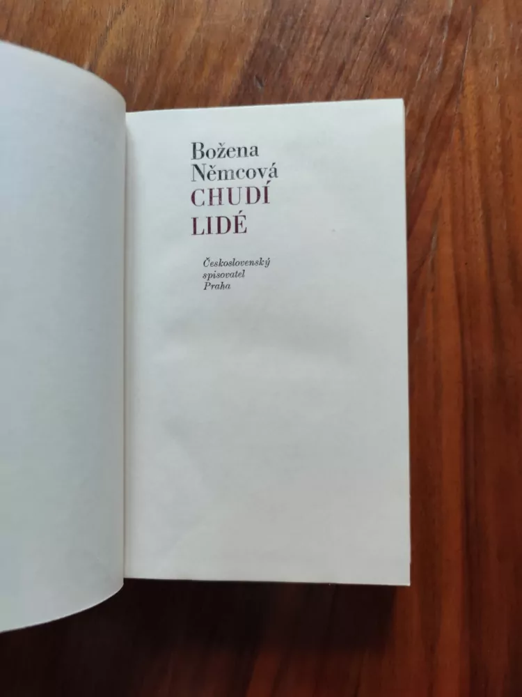 BOŽENA NĚMCOVÁ - Chudí lidé