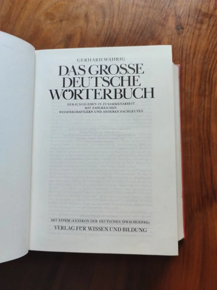 GERHARD WAHRING - Das Grosse Deutsche Wörterbuch