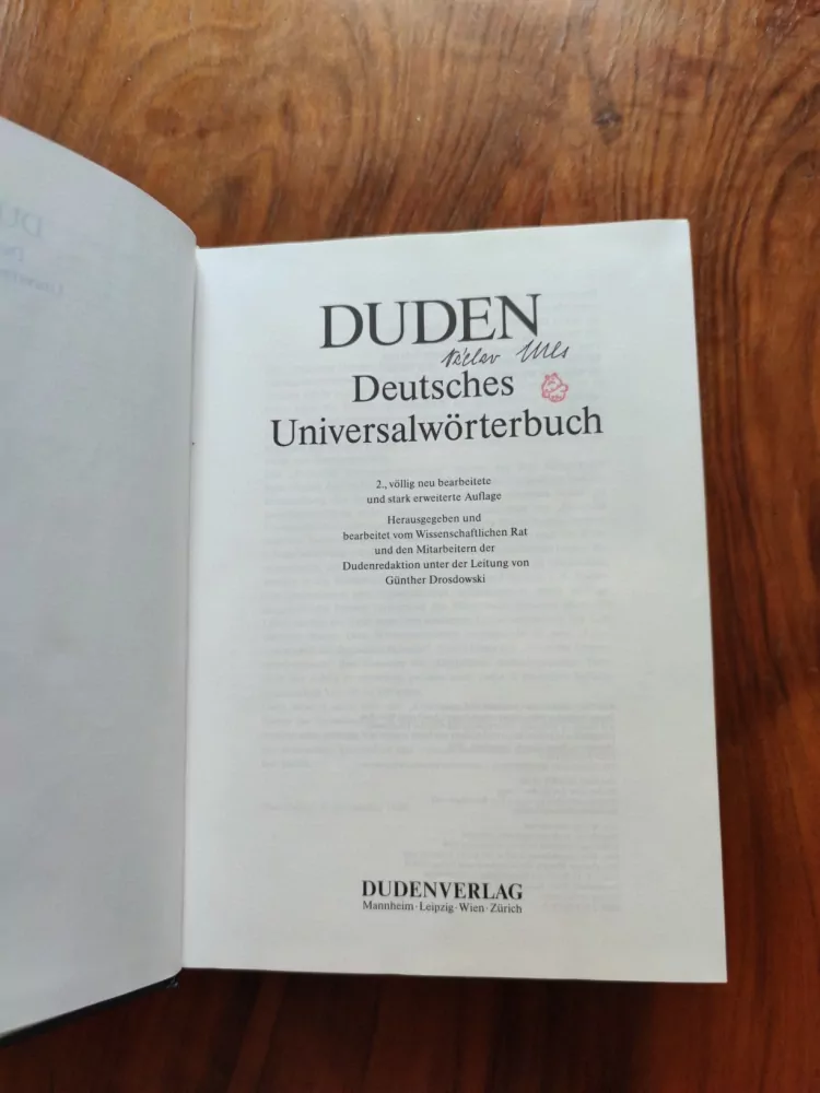 GÜNTHER  DROSDOWSKI - Duden Deutsches Universalwörterbuch A-Z