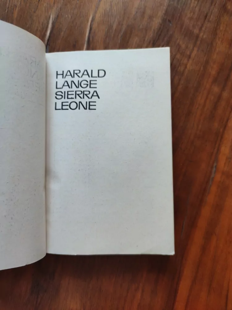HARALD LANGE - Sierra Leone
