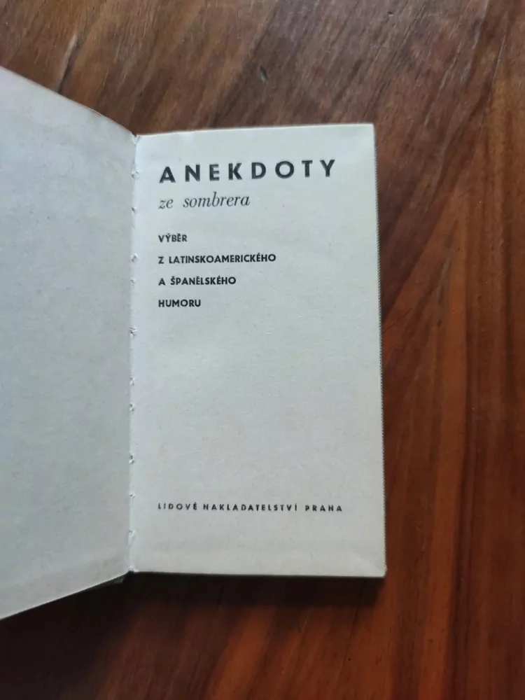 JANA MORAVCOVÁ - Anekdoty ze sombrera