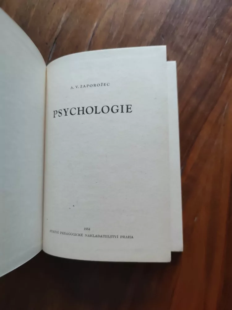 A. V. ZAPOROŽEC - Psychologie