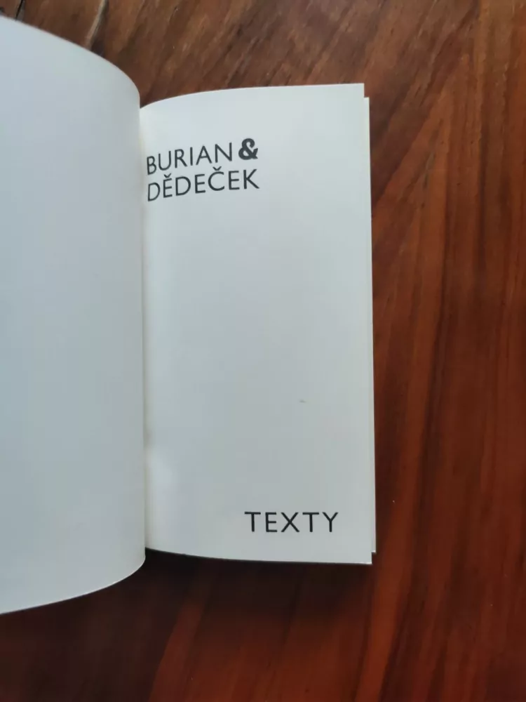 JAN BURIAN, JIŘÍ DĚDEČEK - Texty