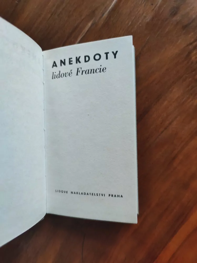 ĽUDOVÍT ŠULC - Anekdoty lidové Francie