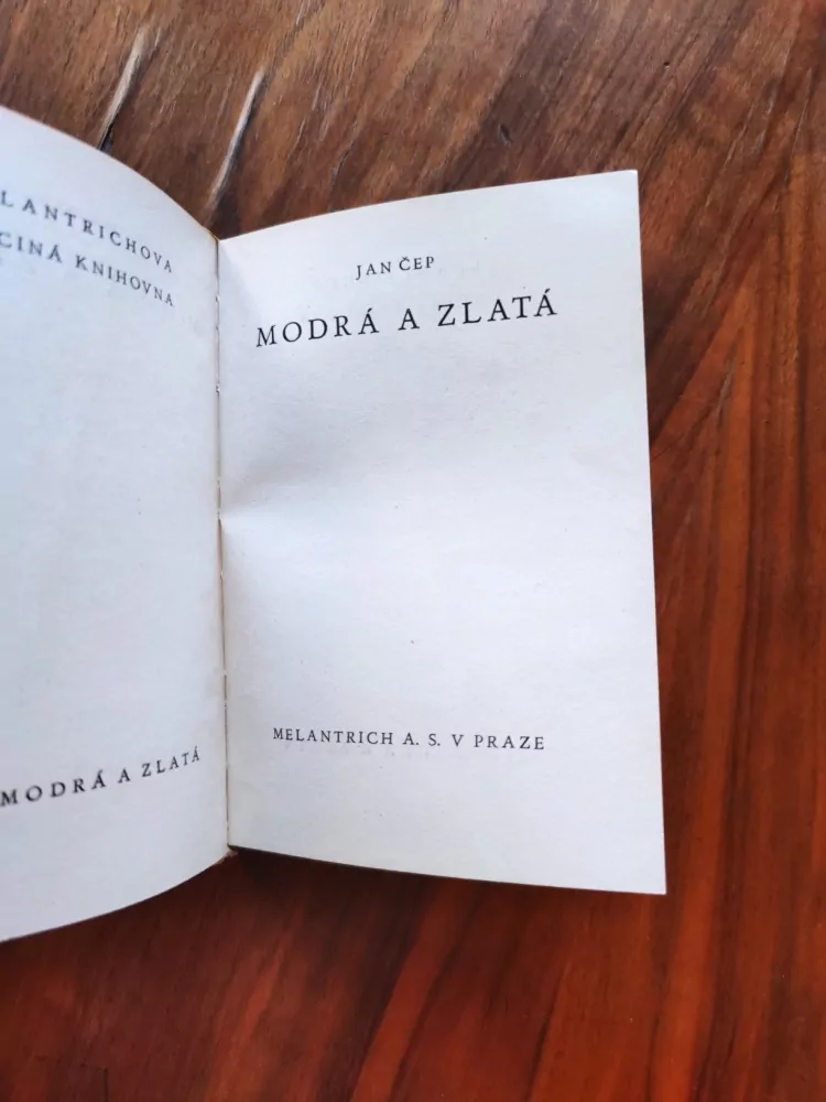 JAN ČEP - Modrá a zlatá