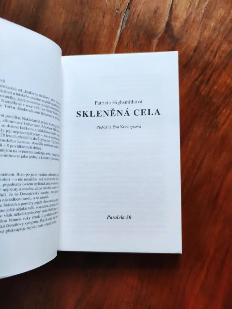 PATRICIA HIGHSMITH - Skleněná cela