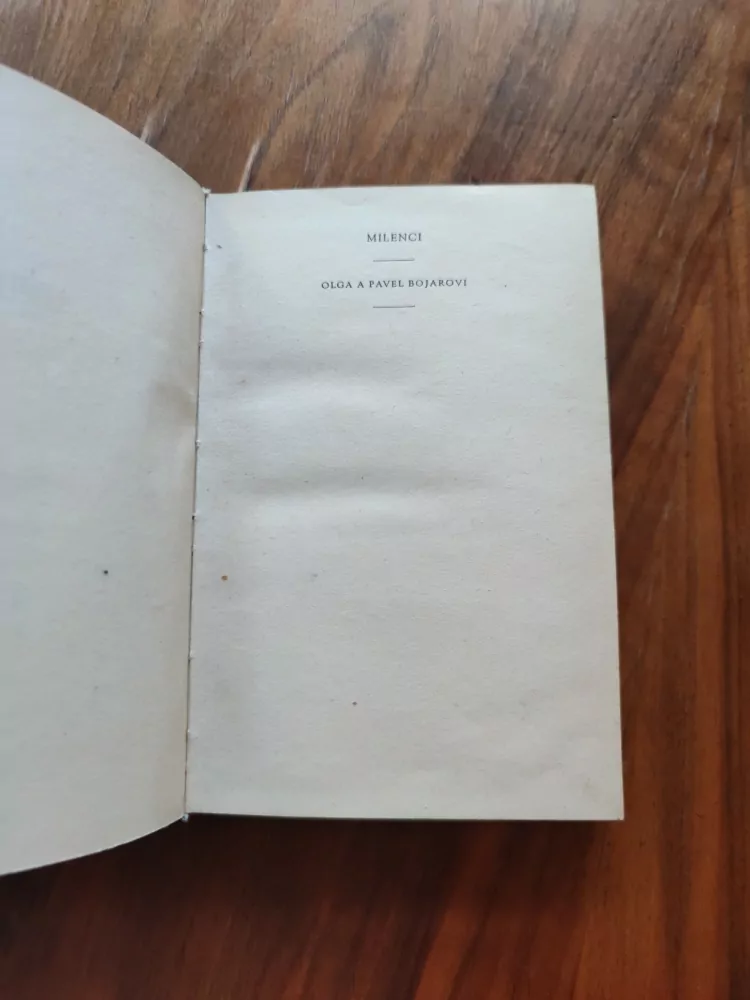 OLGA BOJAROVÁ, PAVEL BOJAR -  Milenci