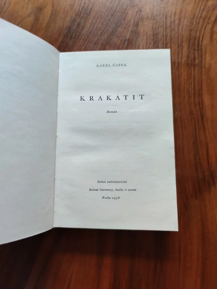 KAREL ČAPEK - Krakatit