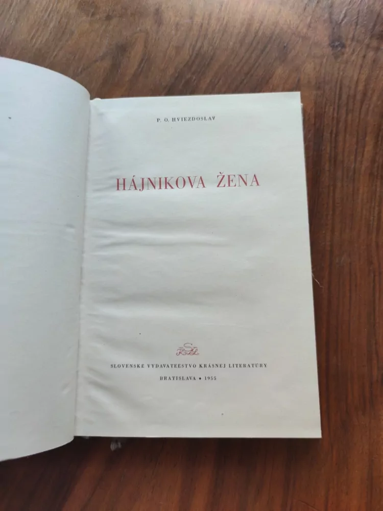 PAVOL ORSZÁGH - Hájnikova žena