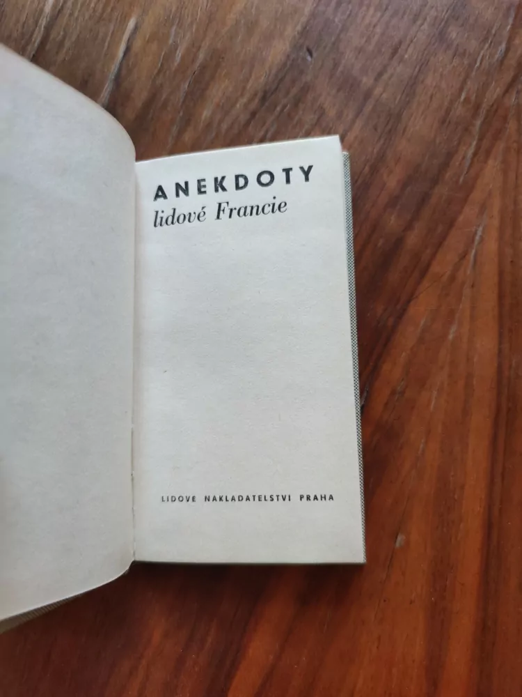ĽUDOVÍT ŠULC - Anekdoty lidové Francie