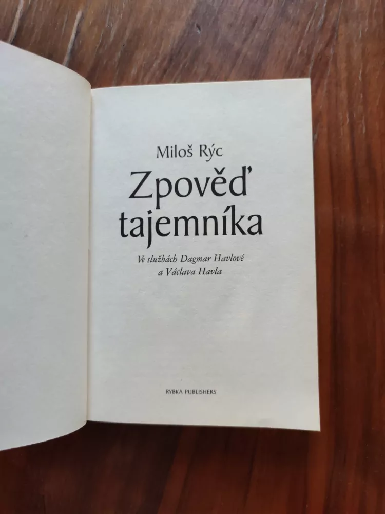 MILOŠ RÝC - Zpověď tajemníka