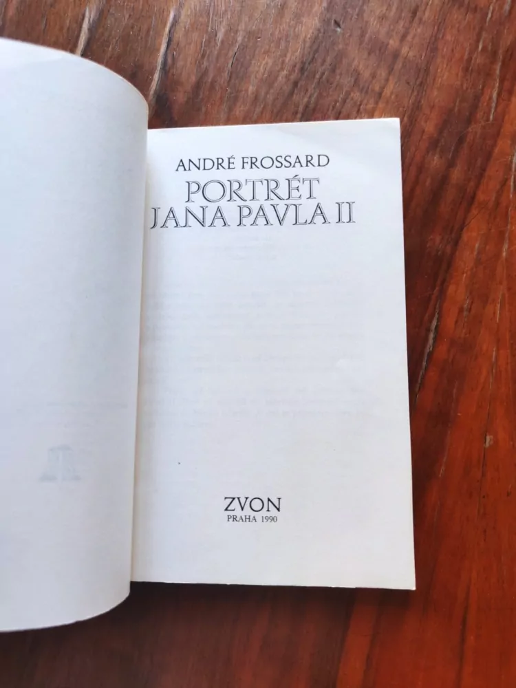 ANDRÉ FROSSARD - Portrét Jana Pavla II.