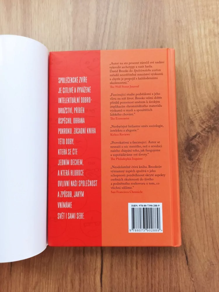 DAVID BROOKS - Společenské zvíře: Skryté zdroje lásky, charakteru a úspěchu
