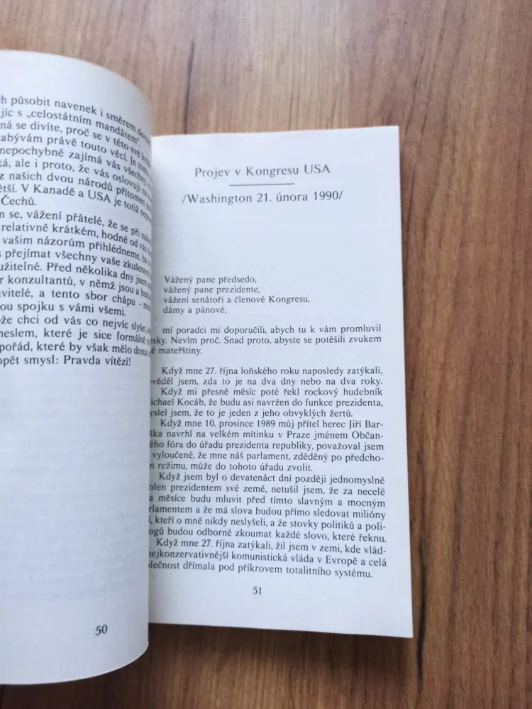 VÁCLAV HAVEL - Projevy: leden - červen 1990