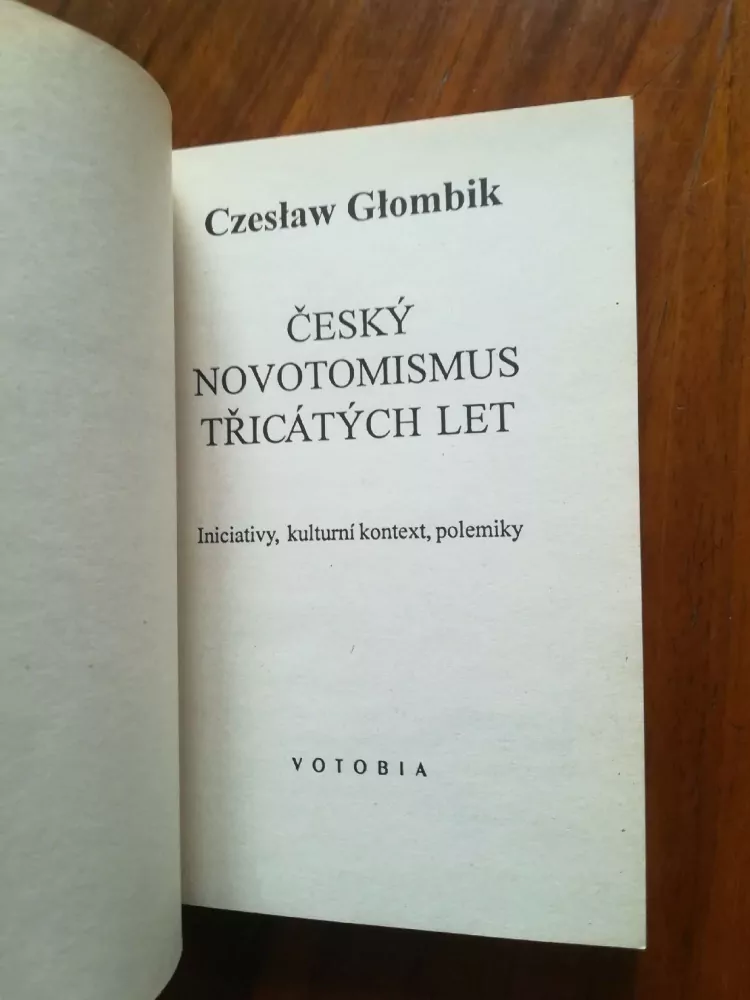 CZESLAW GLOMBIK - Český novotomismus třicátých let