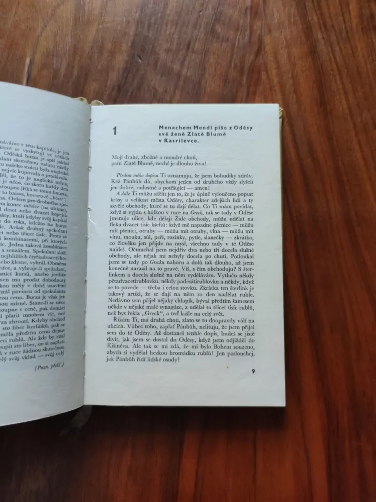 ŠOLOM ALEJCHEM - Smolař Menachem Mendl