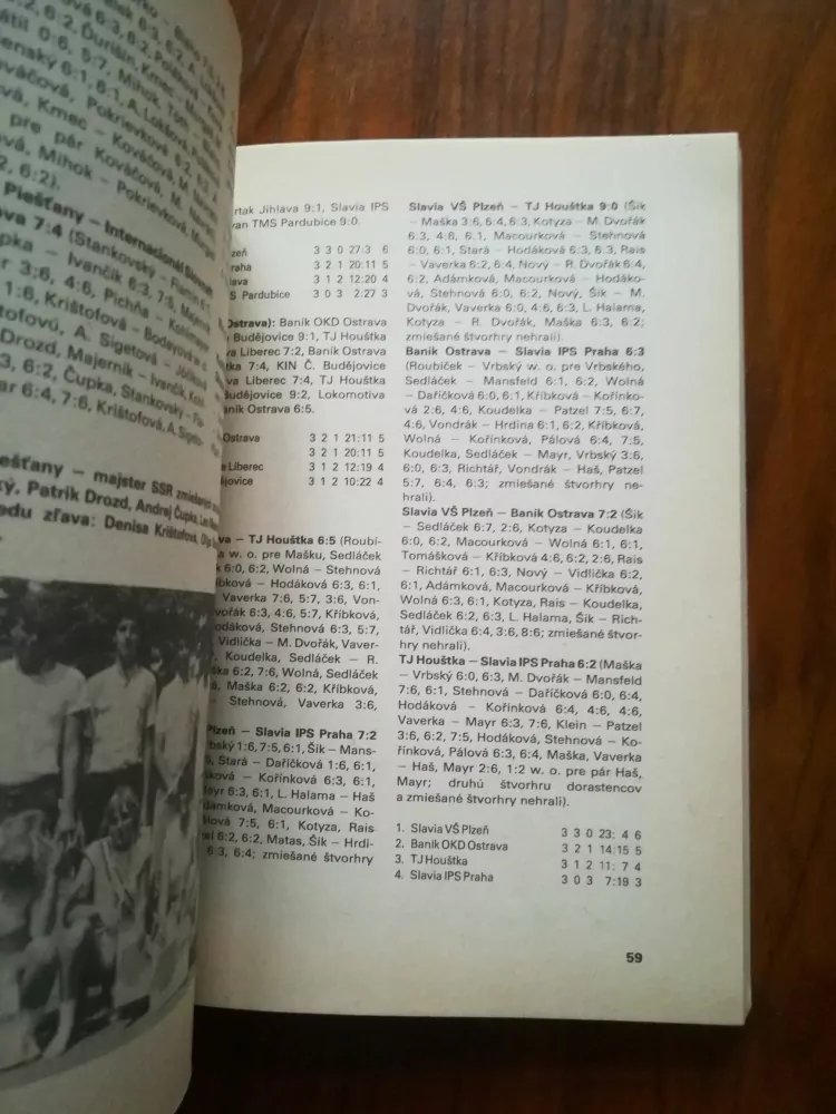 TIBOR LUKÁČ - Tenisová ročenka 1985