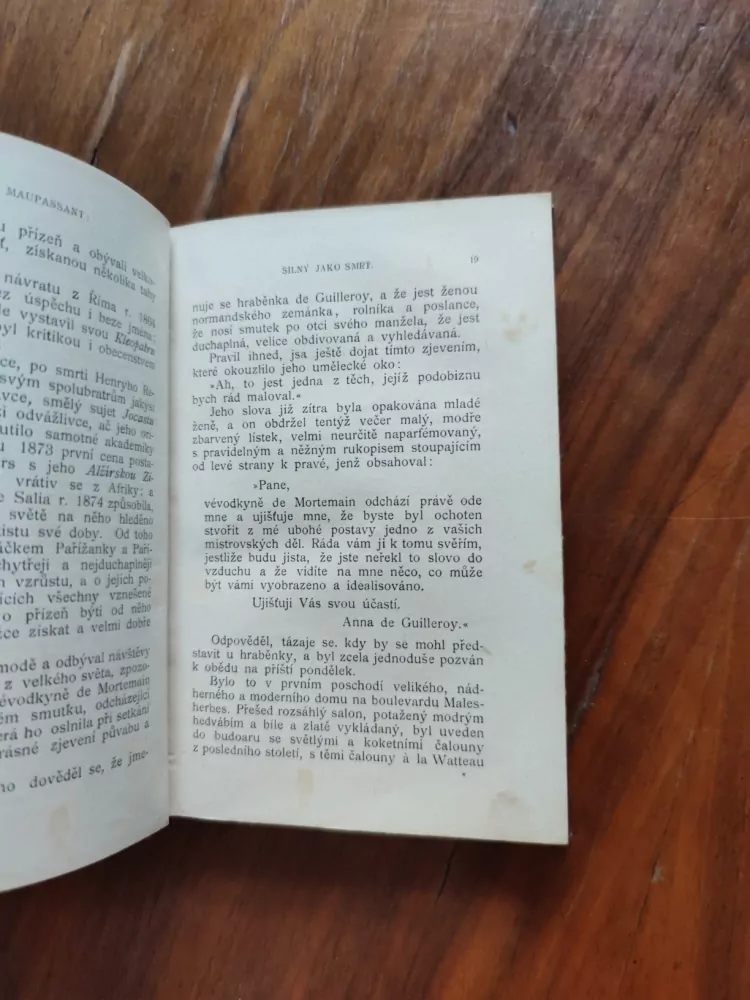 GUY DE MAUPASSANT - Silný jako smrt