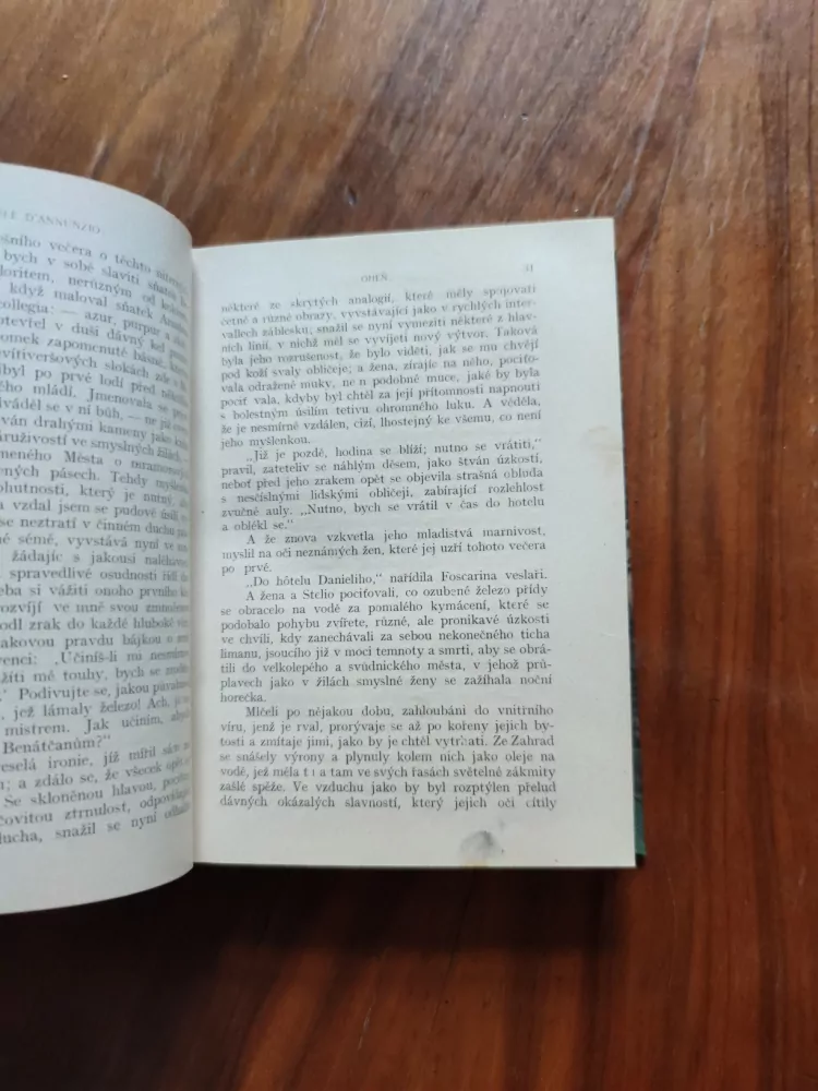 GABRIELE D'ANNUNZIO - Oheň