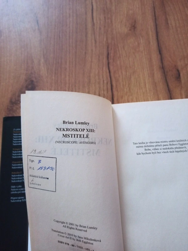 BRIAN LUMLEY - Nekroskop XIII. – Mstitelé