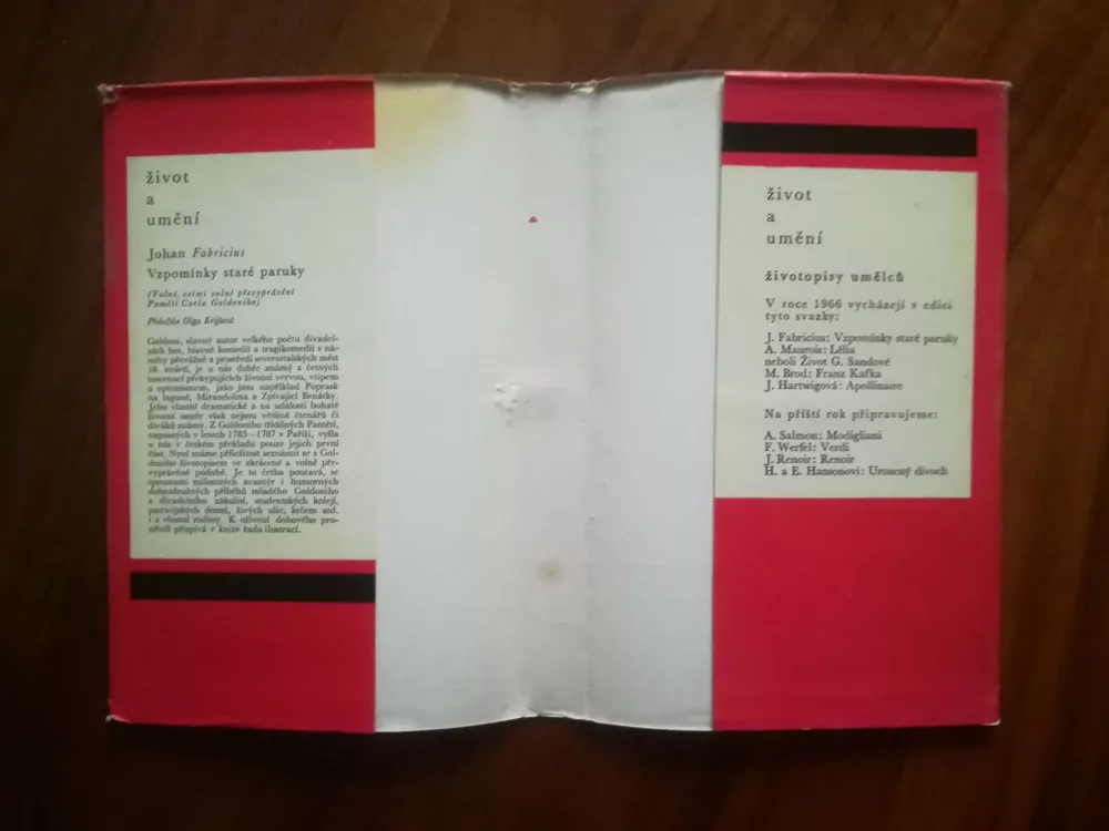 JOHAN FABRICIUS  - Vzpomínky staré paruky