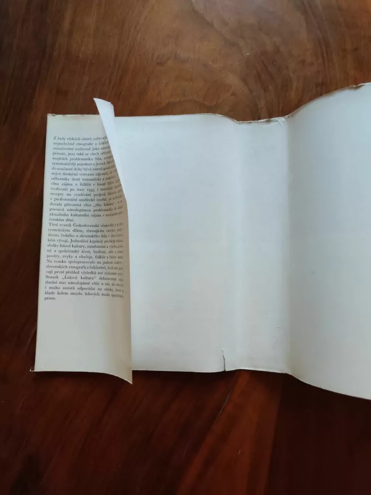 ČESKOSLOVENSKÁ VLASTIVĚDA, DÍL III, LIDOVÁ KULTURA